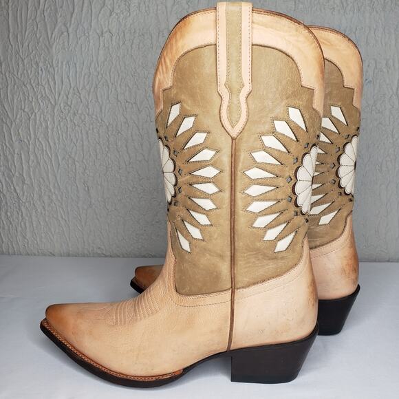 Tecovas By Kristopher Brock The Sadie Leather Boots Womens 9.5 Western SAMPLE - Picture 10 of 16